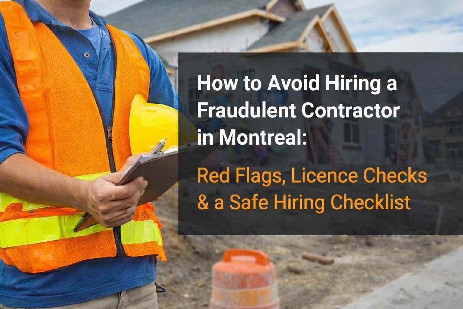 How to Avoid Hiring a Fraudulent Contractor in Montreal